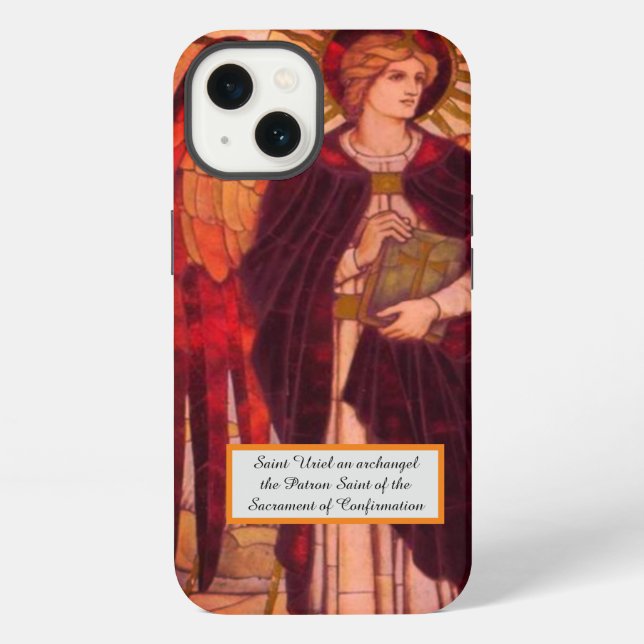 Coque iPhone Saint Uriel Archange (Verso)