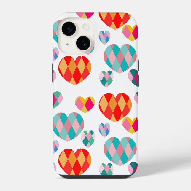 Coque iPhone Saint-Valentin Art déco (Verso)