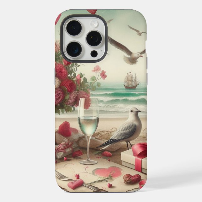 Coque iPhone Saint-Valentin Côtière/Naútque (Verso)