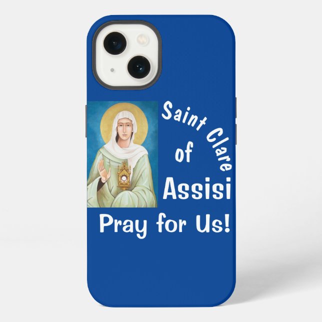 Coque iPhone Sainte Claire d'Assise (Verso)