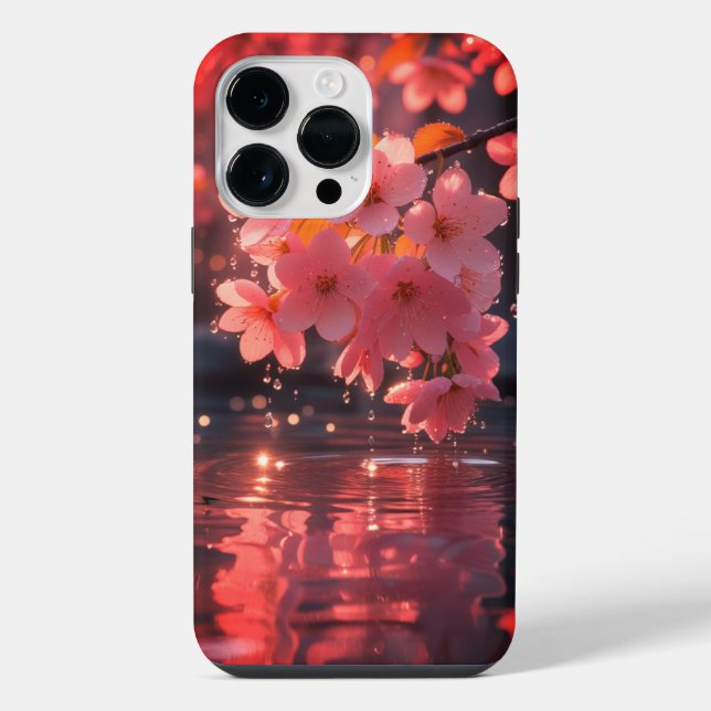 Coque iPhone Sakura Rose Fleurit Sur L'Eau | Serene Spring Nat (Verso)
