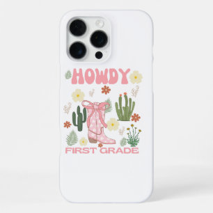 Coque iPhone 16 Pro Max Salut Première Année Cowgirl Premier Jour