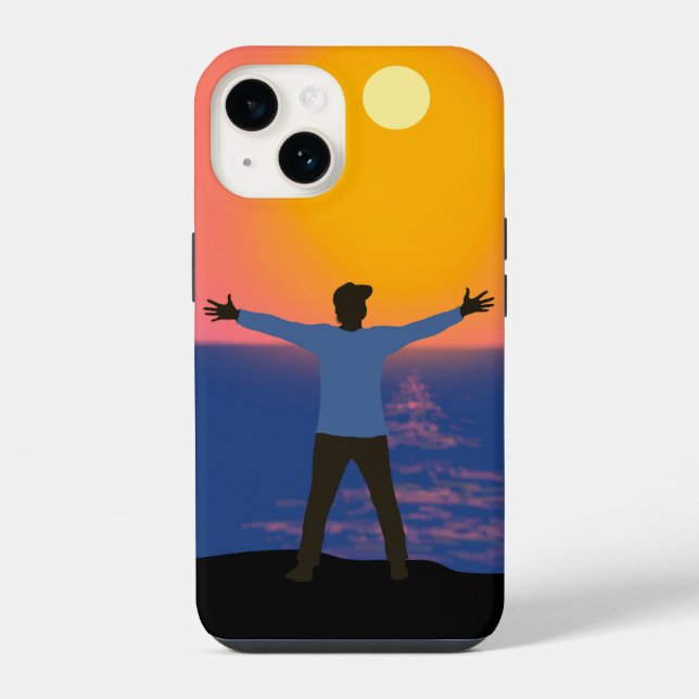 Coque iPhone Salutation au Soleil   (Verso)