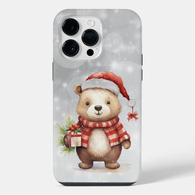 Coque iPhone Salutation de Noël (Verso)