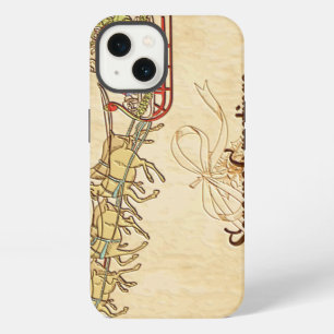 Etui iPhone 13 Salutations de saison de traîneau et de renne de P