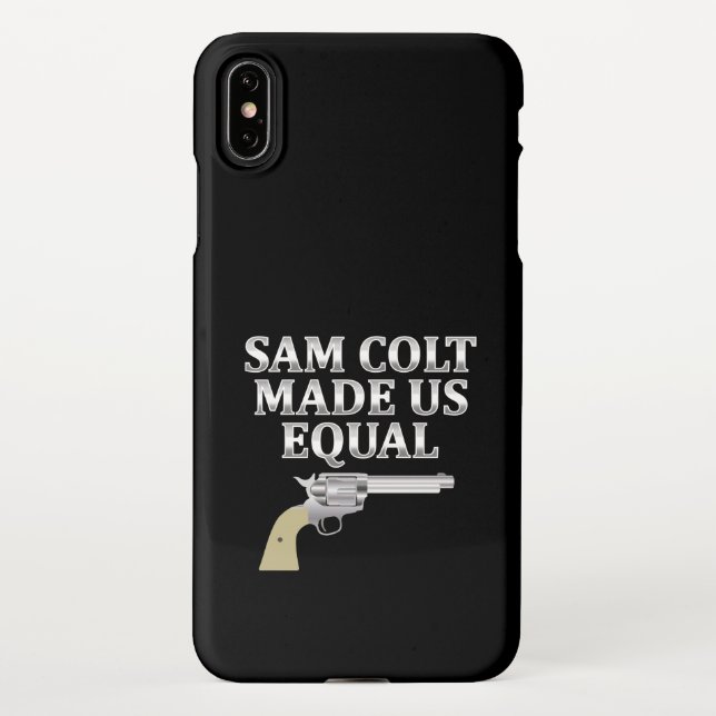 Coque iPhone Sam colt made us equal (Dos)