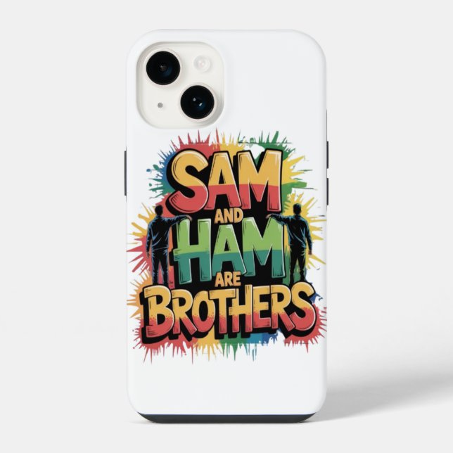 Coque iPhone Sam et Ham sont frères (Verso)
