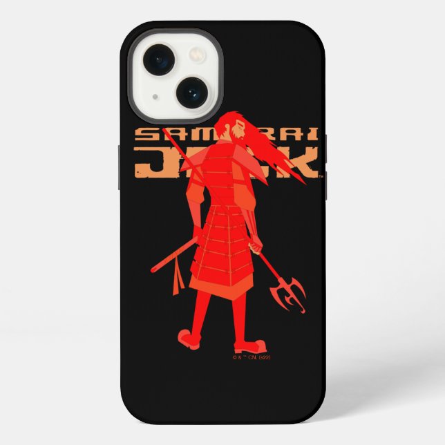 Coque iPhone Samurai Jack Red Warrior Graphic (Verso)