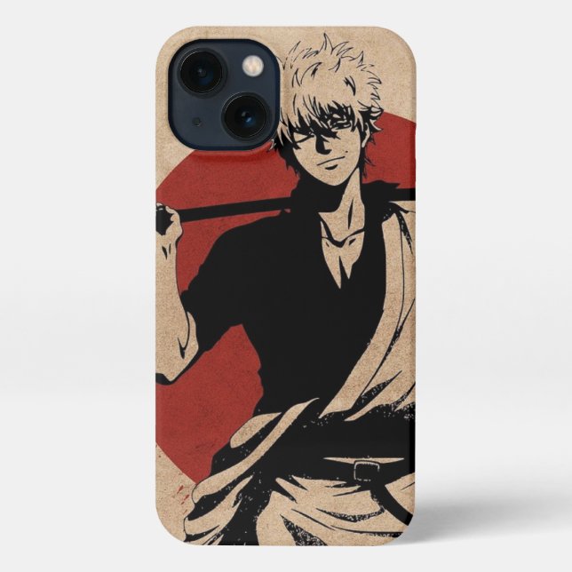 Coque iPhone Samurai Spirit rencontre la comédie - Gintoki Saka (Verso)
