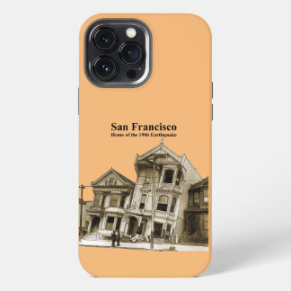 Etui iPhone 13 Pro Max San Francisco 1906 Tremblement de terre illustrati