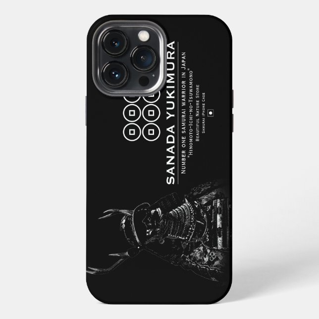 Coque iPhone SANADA YUKIMURA (Dark ver.) (Verso)