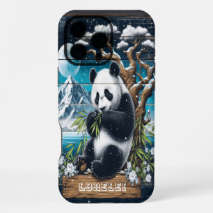 Coque iPhone 16 Pro Max Sanctuaire forestier de Panda : Nourriture bambou