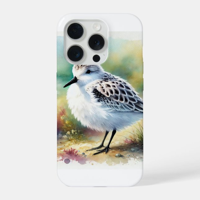 Coque iPhone Sanderling Bird 200924AREF115 - Watercolor (Verso)