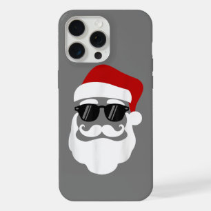 Coque iPhone 15 Pro Max Santa Claus avec lunettes de soleil Drôle Noël Des