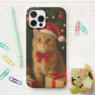 Coque iPhone 12 Pro Max Santa Ribbon Cat iPhone 12 Pro Max Case