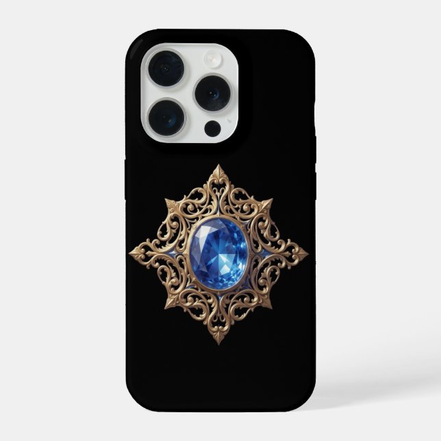 Coque iPhone Saphir – la pierre de la vérité et de la sagesse (Verso)