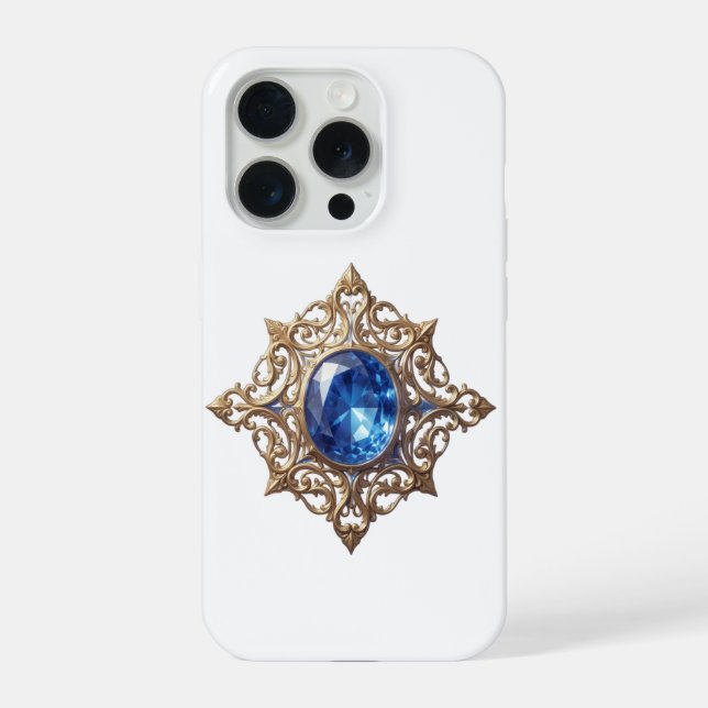 Coque iPhone Saphir – La pierre de la vérité et de la sagesse´8 (Verso)