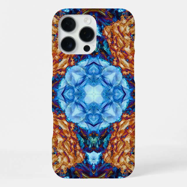 Coque iPhone Sapin BlueGold (Verso)