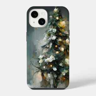 Coque Pour iPhone 14 Sapin de Noël élégant et artistique