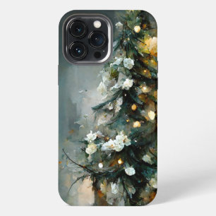 Etui iPhone 13 Pro Max Sapin de Noël élégant et artistique