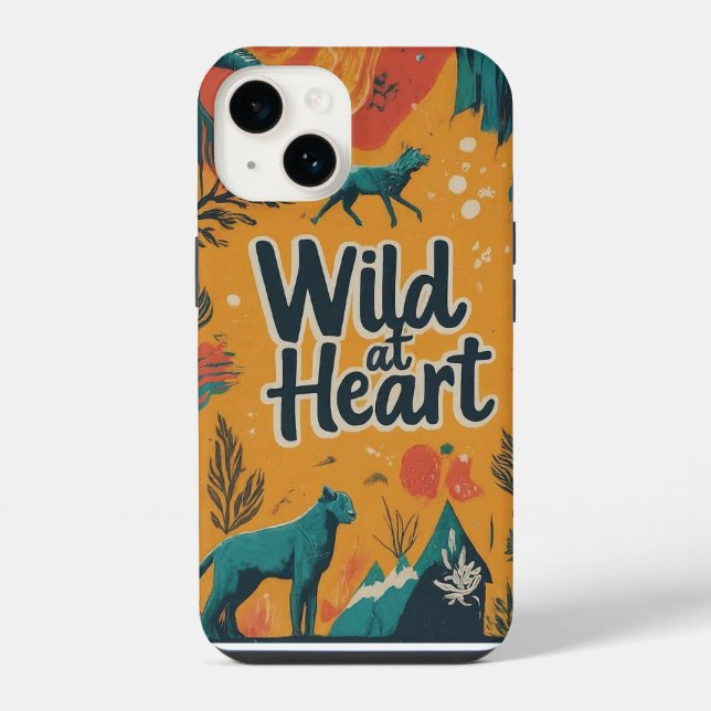 Coque iPhone Sauvage au coeur (Verso)