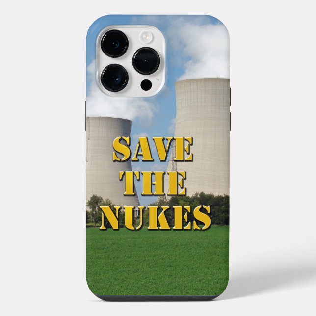 Coque iPhone Sauver les centrales nucléaires (Verso)
