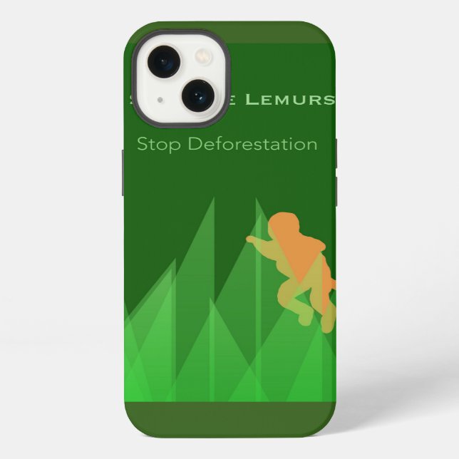 Coque iPhone Save the Lemurs (Verso)