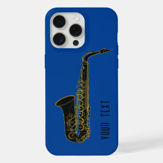 Coque iPhone 15 Pro Max Saxophone - Personnalisable