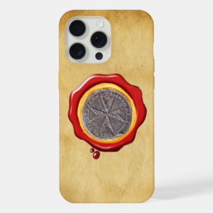 Coque iPhone 15 Pro Max Sceau de St. Stephen Toscane Medici sur parchemin