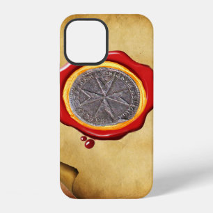 Coque iPhone 12 Sceau du parchemin de cire médici St. Stephen Tosc