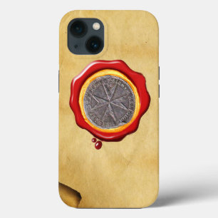 Etui iPhone 13 Sceau du parchemin de cire médici St. Stephen Tosc