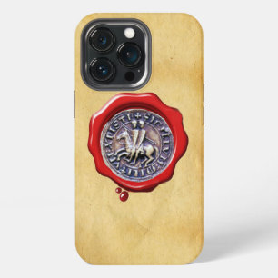 Etui iPhone 13 Pro SCELAU DES CHEVALIERS TEMPLIERS sur parchemin de c