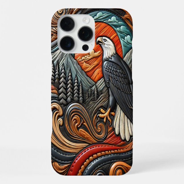 Coque iPhone Scène de nature Bold Eagle (Verso)