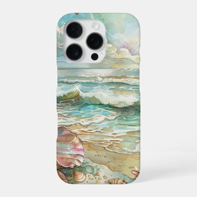 Coque iPhone Scène de plage (Verso)