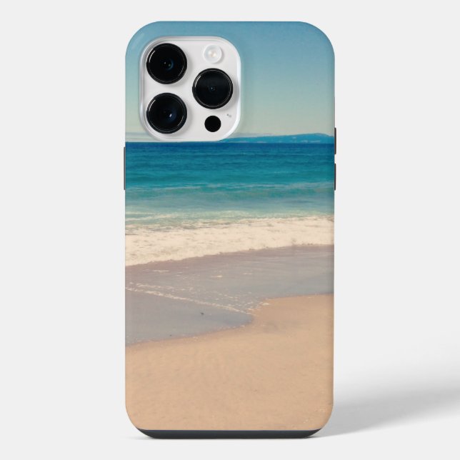 Coque iPhone Scène de plage aquatique (Verso)