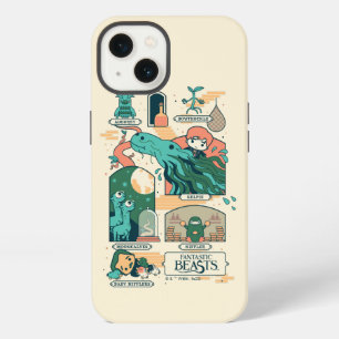 Etui iPhone 13 Scènes de Fantastic Beasts en dessin animé