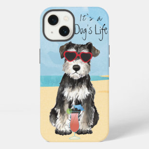 Etui iPhone 13 Schnauzer miniature d'été