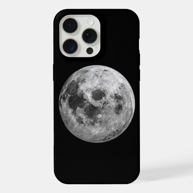 Coque iPhone Science de l'astronomie spatiale de la Pleine lune (Verso)
