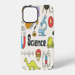 Coque iPhone 12 Science Doodles : Ensemble scolaire dessiné à la m