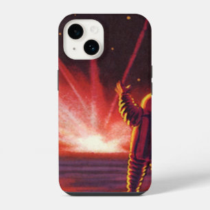 Coque Pour iPhone 14 Science-fiction vintage Alien Explosion de la plan