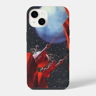 Coque Pour iPhone 14 Science-fiction vintage, rover lunaire spatial de