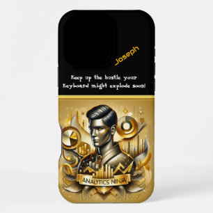 Coque iPhone 16 Pro Max Scientifique de données créatif mettant en valeur