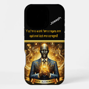 Coque iPhone 16 Pro Max Scientifique des données créatif au travail