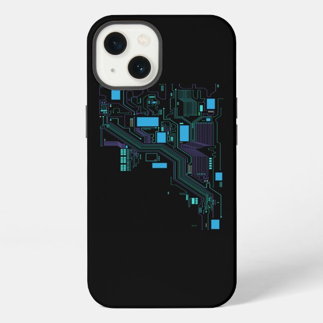 Coque iPhone Scientifique Informatique Processeur Ordinateur Pi (Verso)