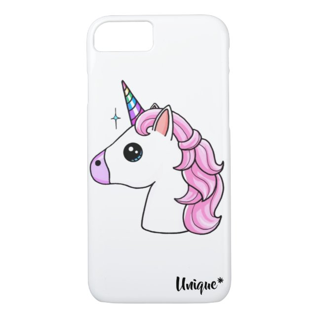 Coque iphone scintillant de licorne unique ! Beau (Dos)