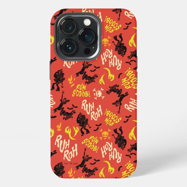 Coque iPhone Scooby-Doo | Ruh Roh Run Scoob! Pattern (Dos)