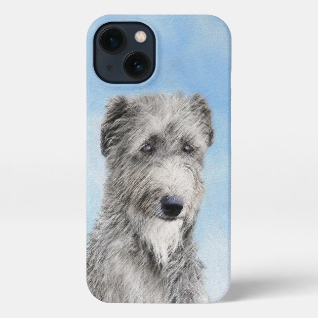 Coque iPhone Scottish Deerhound Paining - Original Dog Art (Verso)