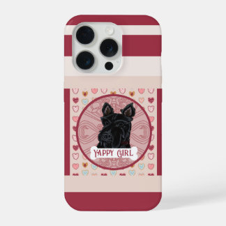 Coque iPhone 15 Pro Scottish Terrier name Heart iPhone 11 Pro Case