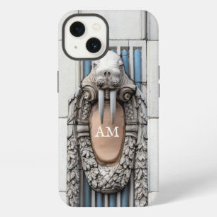 Etui iPhone 13 Sculpture de morse Beaux Arts Monogramme personnal