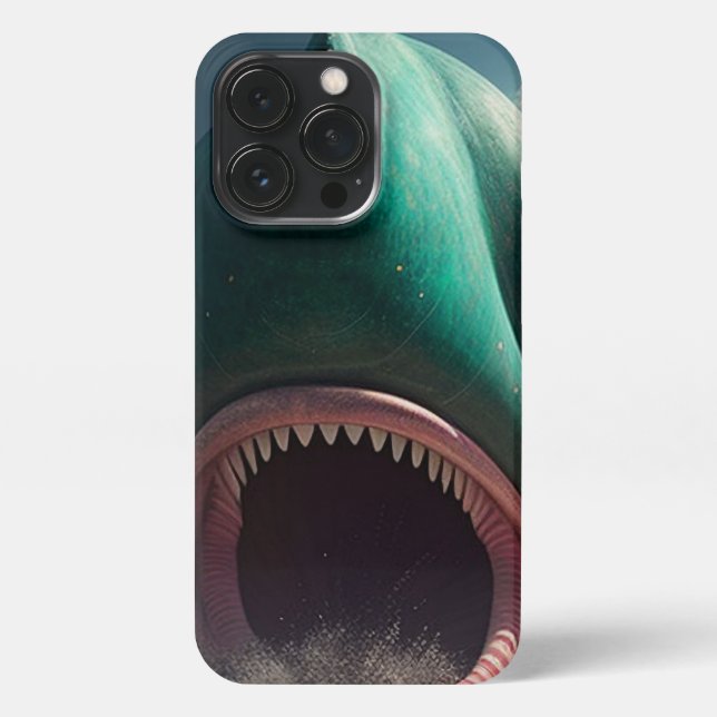 Coque iPhone Sculpture de requin sur la plage (Verso)